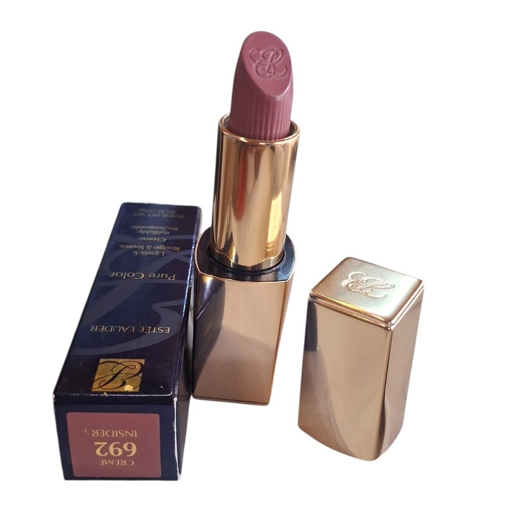 Estée Lauder Pure Color Womens 692 Insider Long-Wearing Creme Lipstick Plumps